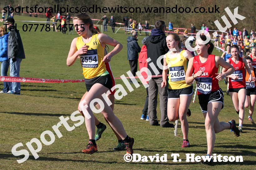 Womens under-20s Inter Counties Cross Country,  Cofton Park, Birmingham. Photo: David T. Hewitson/Sports for All Pics